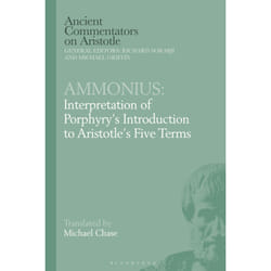 ISBN Ammonius: Interpretation of Porphyry’s Introduction to Aristotle’s Five Terms livre Anglais Couverture rigide 208 pages