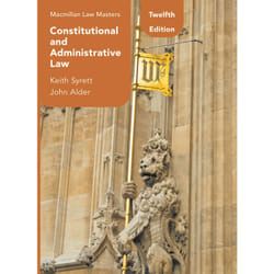 ISBN Constitutional and Administrative Law Couverture rigide