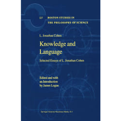 ISBN Knowledge and Language livre Anglais Couverture rigide 324 pages