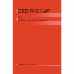 ISBN Ceterus Paribus Laws, Anglais, Couverture rigide, 174 pages