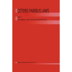 ISBN Ceterus Paribus Laws livre Anglais Couverture rigide 174 pages