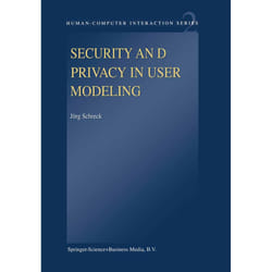 ISBN Security and Privacy in User Modeling livre Anglais Couverture rigide 210 pages
