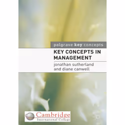 ISBN Key Concepts in Management, Anglais, Livre broché, 325 pages