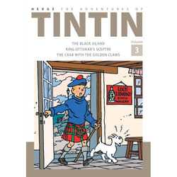 Adventures of Tintin Volume 3 (The Blacj Island/King Ottokar'ssceptre/Crab with Golden Claws)