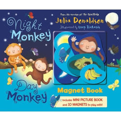 Night Monkey Day Monkey Magnet Book (Magnet Books) - [Version Originale]