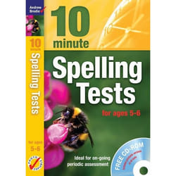 ISBN Ten Minute Spelling Tests for ages 5-6 (plus audio CD)
