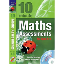 ISBN Ten Minute Maths Assessments ages 8-9 (plus CD-ROM)