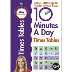 ISBN 10 Minutes A Day Times Tables livre Mathématiques Anglais