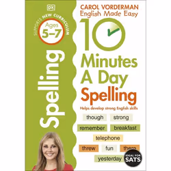 ISBN 10 Minutes A Day Spelling Ages 5-7 Key Stage 1, Education, Anglais, Livre broché, 80 pages
