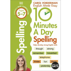 ISBN 10 Minutes A Day Spelling Ages 5-7 Key Stage 1 livre Education Anglais