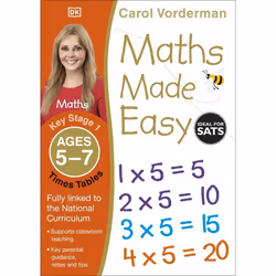 ISBN Maths Made Easy Times Tables Ages 5-7 Key Stage 1, Mathématiques, Anglais, Livre broché, 40 pages