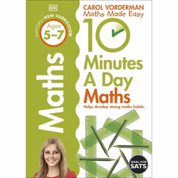 ISBN 10 Minutes a Day Maths Ages 5-7 Key Stage 1, Mathématiques, Anglais, Livre broché, 80 pages