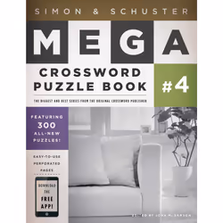 ISBN Simon & Schuster Mega Crossword Puzzle Book #4, Anglais, Livre de poche, 336 pages