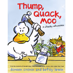 ISBN Thump, Quack, Moo, Anglais, Couverture rigide, 42 pages