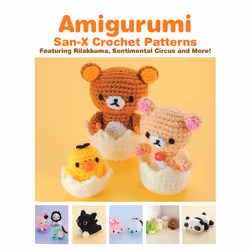 ISBN Amigurumi: San-X Crochet Patterns, Animaux, Anglais, Livre broché, 64 pages