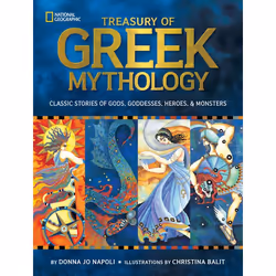 ISBN Treasury of Greek Mythology, Anglais, Couverture rigide, 192 pages