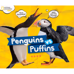 ISBN Penguins vs. Puffins, Anglais, Couverture rigide, 64 pages