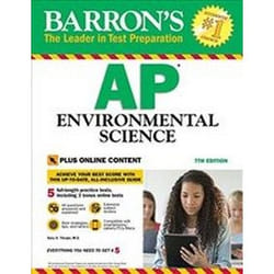 ISBN Barron's AP Environmental Science 7e livre Education Anglais