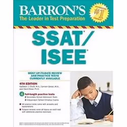 ISBN Barron's SSAT/ISEE 4e : High School Entrance Examinations, Education, Anglais, 520 pages