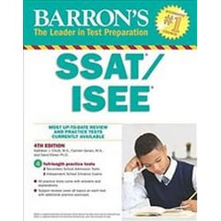 ISBN Barron's SSAT/ISEE 4e : High School Entrance Examinations livre Education Anglais 520 pages