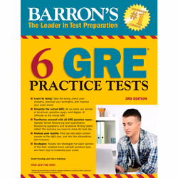 ISBN 6 GRE Practice Tests, Education, Anglais, Livre broché, 352 pages