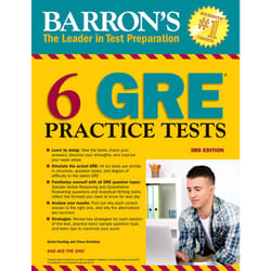 ISBN 6 GRE Practice Tests livre Education Anglais