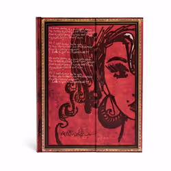 Paperblanks Amy Winehouse, Tears Dry, Image, Rouge, 144 feuilles, 120 g/m², Papier ligné, Couverture rigide