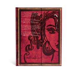 Paperblanks Amy Winehouse, Tears Dry bloc-notes 144 feuilles Rouge