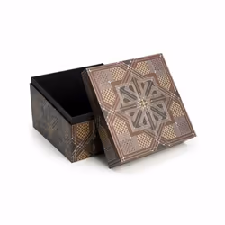 Paperblanks Dhyana Boîte de rangement Carré Papier Marron