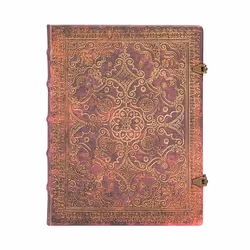 Paperblanks Carmine, Motif, Multicolore, Rouge, 144 feuilles, 120 g/m², Papier ligné, Couverture rigide