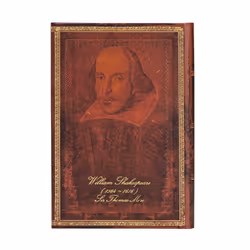 Paperblanks Shakespeare, Sir Thomas More bloc-notes 176 feuilles Rouge