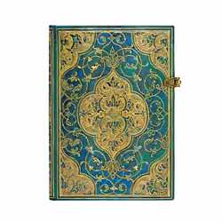 Paperblanks Turquoise Chronicles, Motif, Vert, 240 feuilles, Couverture rigide, Adulte