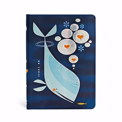 Paperblanks La Baleine Et Compagnie, Motif, Multicolore, 176 feuilles, 85 g/m², Papier ligné, Couverture rigide
