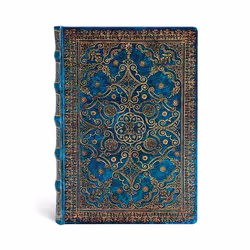Paperblanks Azur, Motif, Bleu, Multicolore, 240 feuilles, 120 g/m², Papier ligné, Couverture rigide