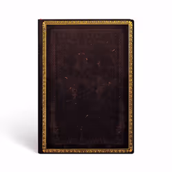 Paperblanks Noir Marocain Flexi, Monochromatique, Noir, 176 feuilles, 100 g/m², Papier ligné, Couverture rigide