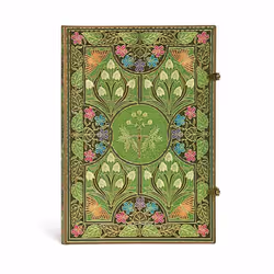 Paperblanks Poésie En Fleurs, Motif, Vert, Multicolore, 128 feuilles, 120 g/m², Couverture rigide, Universel