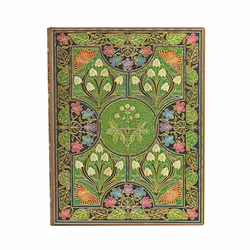 Paperblanks Poésie En Fleurs, Motif, Vert, Multicolore, 176 feuilles, 100 g/m², Papier ligné, Couverture souple