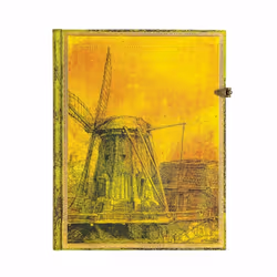 Paperblanks 350ème Anniversaire De La Mort De Rembrandt, Image, Jaune, 144 feuilles, 120 g/m², Papier ligné, Couverture rigid ...