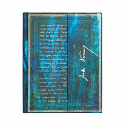 Paperblanks Verne, Vingt Mille Lieues, Motif, Multicolore, 144 feuilles, 120 g/m², Papier ligné, Couverture rigide