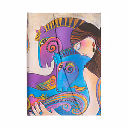Paperblanks Maria and Mares, Motif, Multicolore, Papier ligné, Couverture rigide, Universel