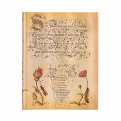 Paperblanks PB8124-1, Image, Jaune, 144 feuilles, 120 g/m², Papier ligné, Couverture rigide