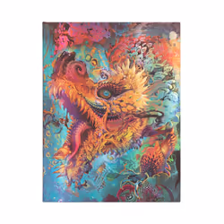 Paperblanks DRAGON BOURDONNANT, Image, Multicolore, 144 feuilles, 120 g/m², Papier ligné, Couverture rigide