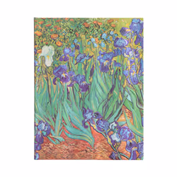 Paperblanks Iris De Van Gogh, Image, Vert, Multicolore, 144 feuilles, 120 g/m², Papier ligné, Couverture rigide