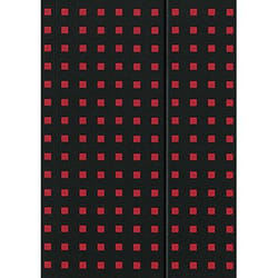 Paper-Oh Quadro bloc-notes B5 112 feuilles Noir, Rouge
