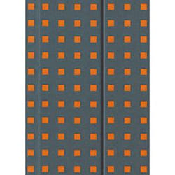 Paper-Oh Quadro bloc-notes B5 112 feuilles Gris, Orange