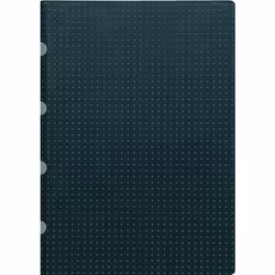 Paper-Oh Cahiers, Monochromatique, Noir, Gris, B6, 80 feuilles, Couverture souple, Adulte