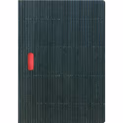 Paper-Oh Cahiers, Monochromatique, Noir, A4, 80 feuilles, Couverture souple, Adulte