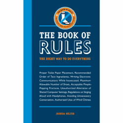 ISBN The Book of Rules, Anglais, Livre de poche, 208 pages