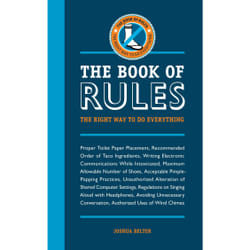 ISBN The Book of Rules Livre de poche