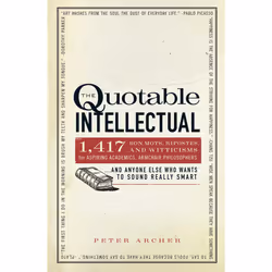 ISBN The Quotable Intellectual, Anglais, Livre de poche, 256 pages